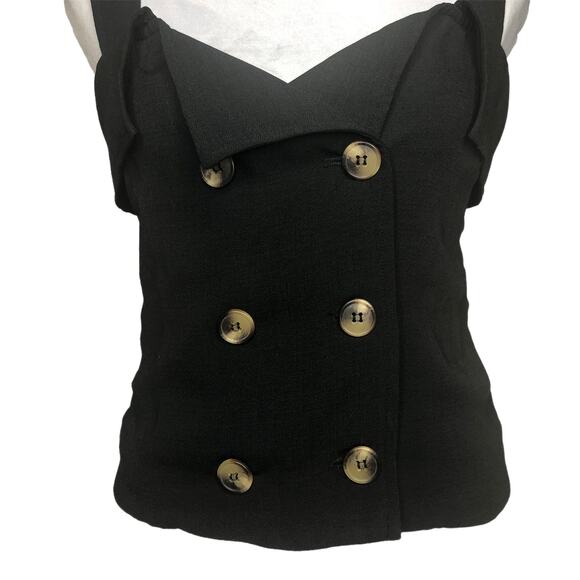 Fanco Black Crop Top Tank - Size Small - Picture 4 of 11